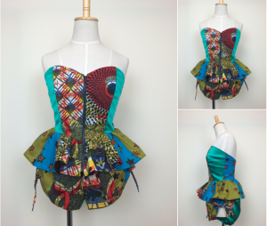 ペプラムビスチェセットアップ