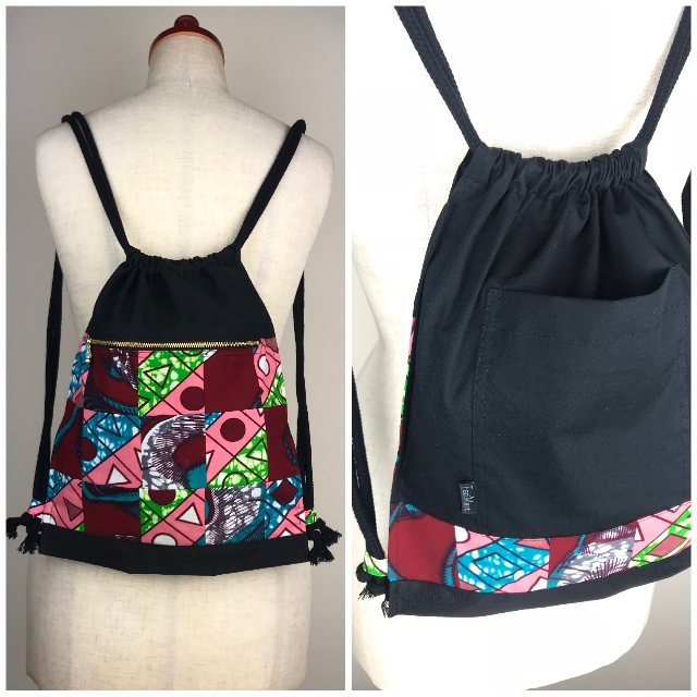 アフリカプリントナップザック